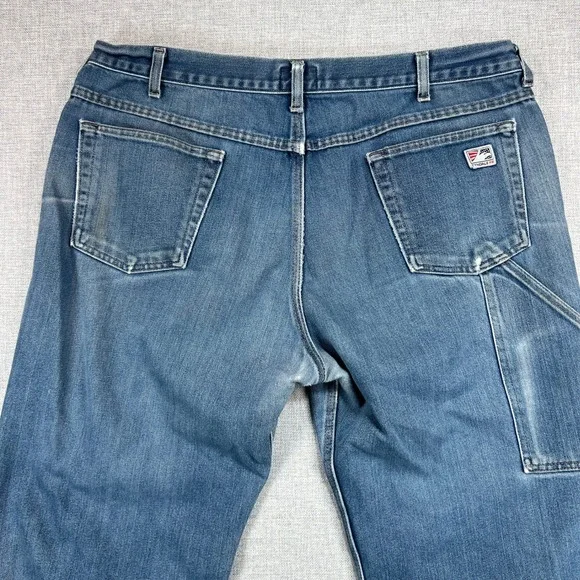 2 Pairs Tyndale FR Flame Resistant Carpenter Jeans Men 38x30 CAT2 Blue Utility